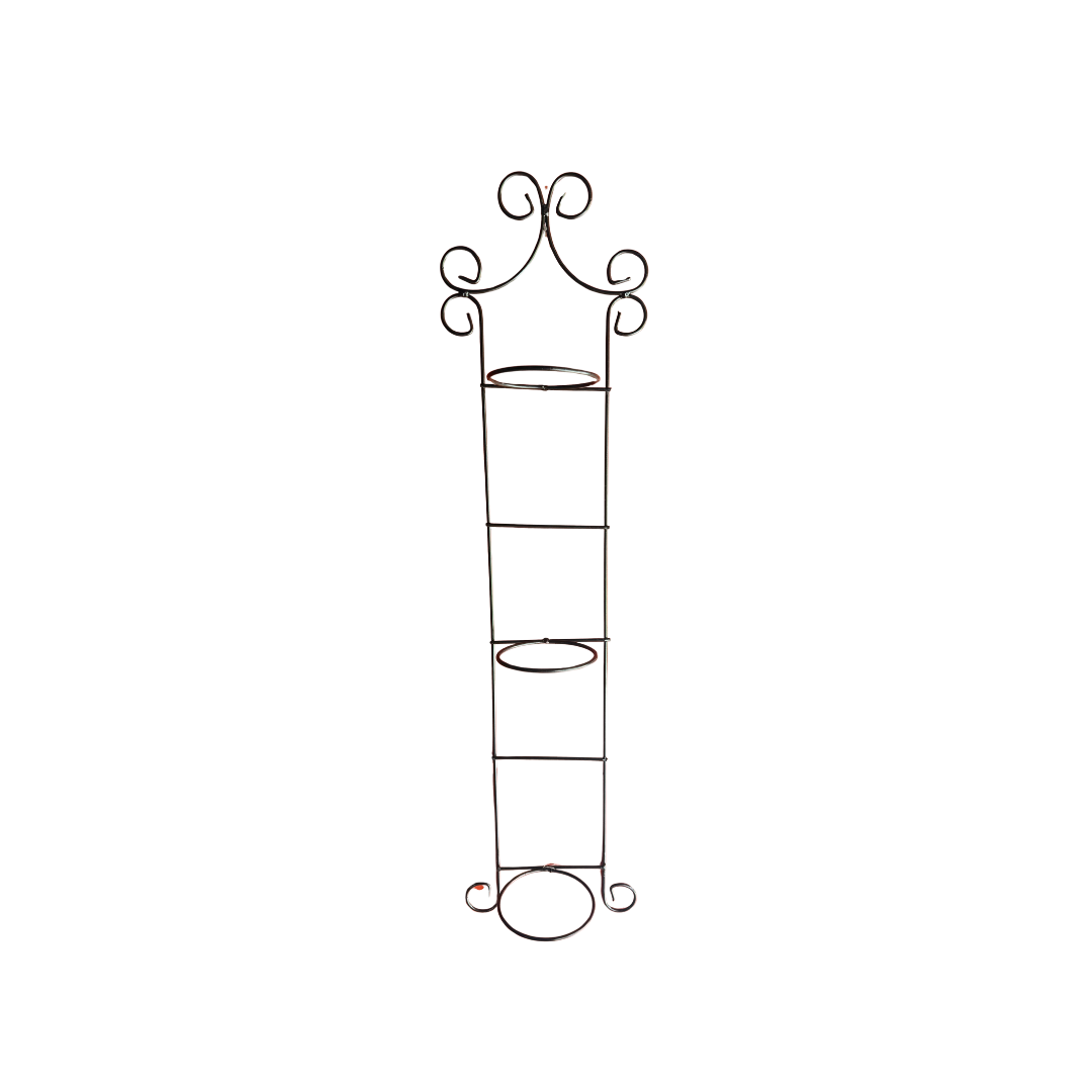 Suporte para Vasos de Plantas Colonial 3 Vasos Preto